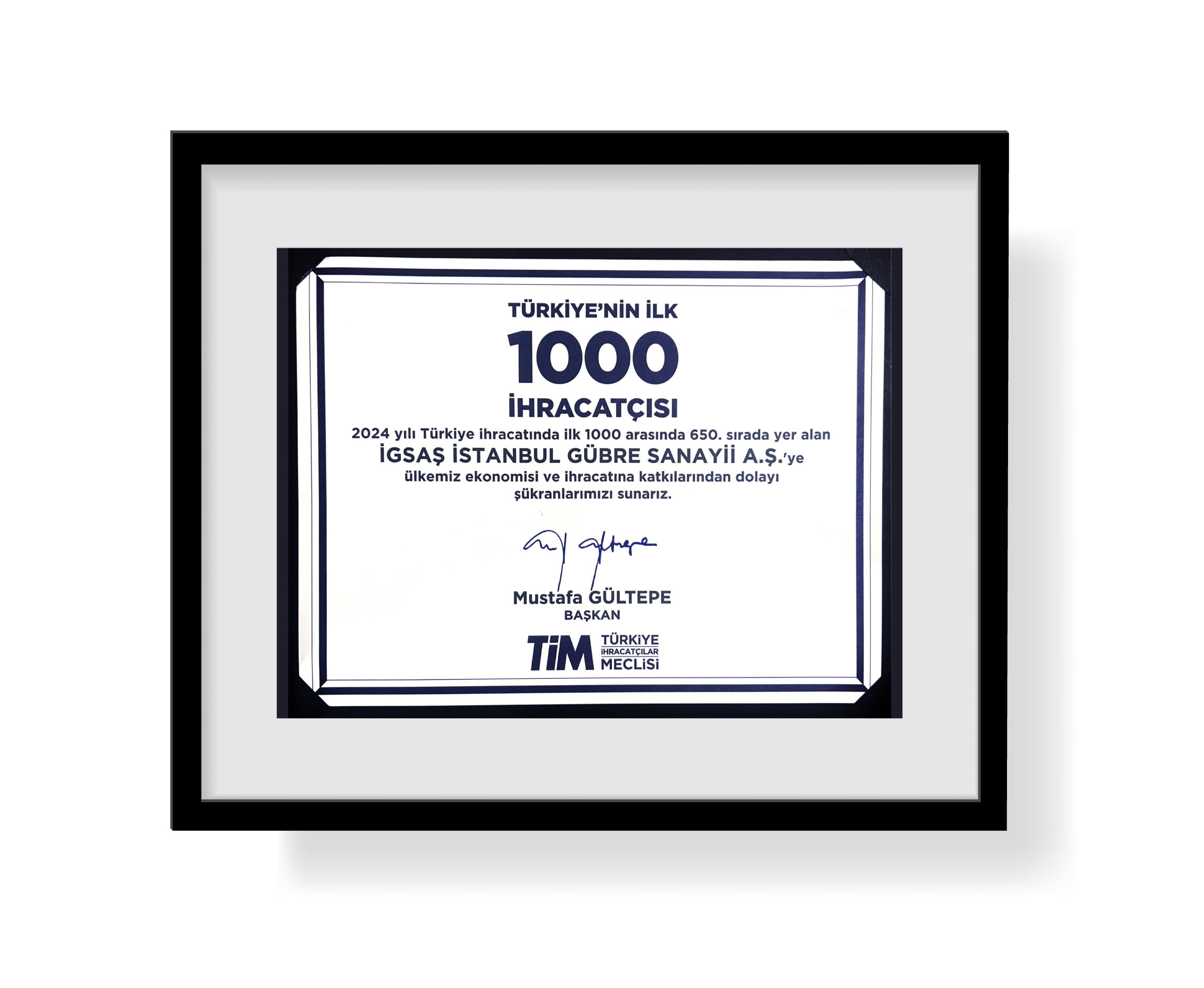 İGSAŞ, Türkiye’nin ilk 1000 ihracatçısı arasında